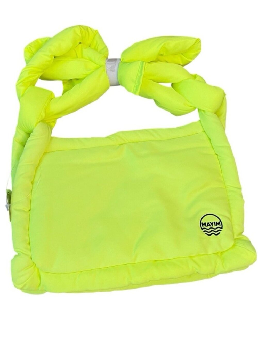 MAYIM Neon Yellow Waterproof Shoulder Bag Purse Small NWT